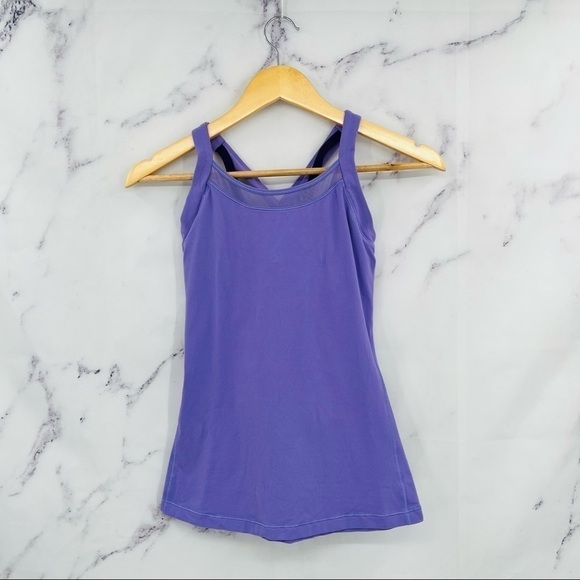 S017 Lululemon Rally Your Heart Tank - Enchanted Iris/Dark Court Purple - Picture 9 of 12
